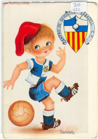 Coleccionismo deportivo: FUTBOL POSTAL DEL SABADELL - Foto 1