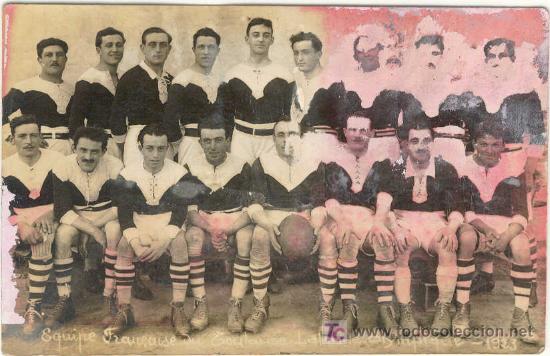 Sammelleidenschaft Sport: (3300-F)POSTAL EQUIPO FUTBOL FRANCES DEL TOULUSE-LALANDE OLIMPIQUE A&Ntilde;O 1923