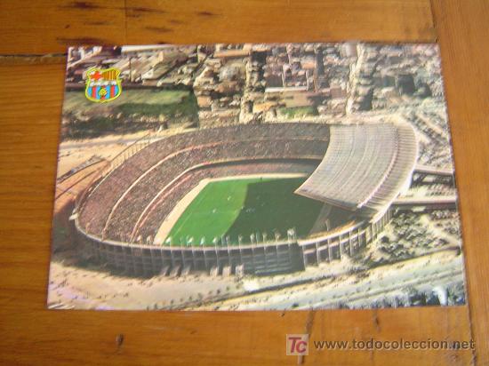 Coleccionismo deportivo: Postal del estadio C.F. Barcelona - Foto 1