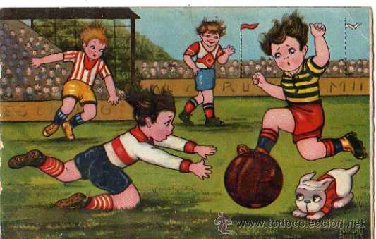 Colecionismo desportivo: POSTAL FUTBOL, ILUSTRADO POR MARGET BORISS