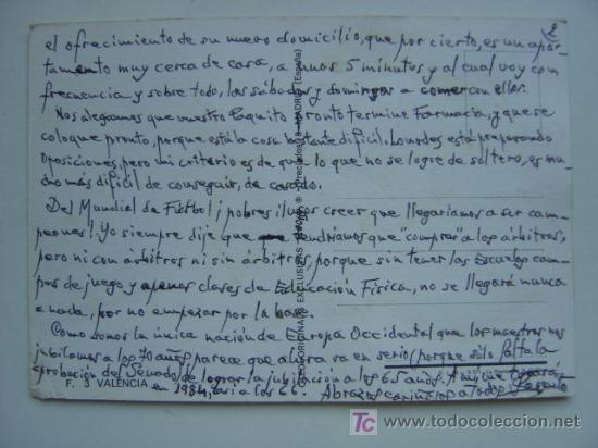 Coleccionismo deportivo: ESPA&Ntilde;A 82 - VALENCIA - REF. L-170 - Foto 2