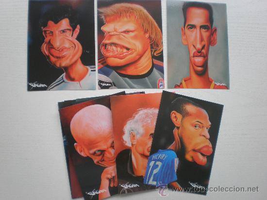 Sammelleidenschaft Sport: FUTBOL - COLECCION  COMPLETA DE 15 POSTALES-CARICATURAS