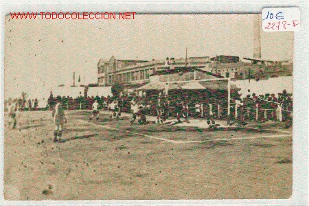 Sports collectibles: (2278-F) POSTAL PARTIDO FUTBOL A&Ntilde;OS 20