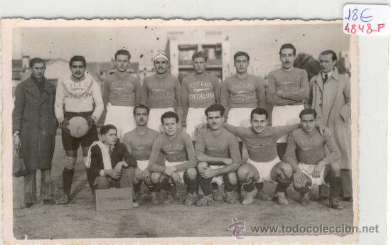 Sports collectibles: (4848-F)POSTAL FOTOGRAFICA EQUIPO DE FUTBOL CICLOS CATALU&Ntilde;A A&Ntilde;O 1943