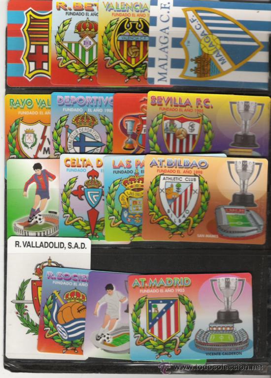Sammelleidenschaft Sport: SERIE DE CALENDARIOS DE EQUIPOS DE FUTBOL