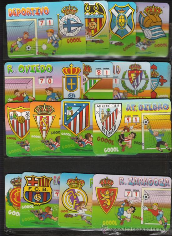 Sammelleidenschaft Sport: SERIE DE CALENDARIOS DE EQUIPOS DE FUTBOL