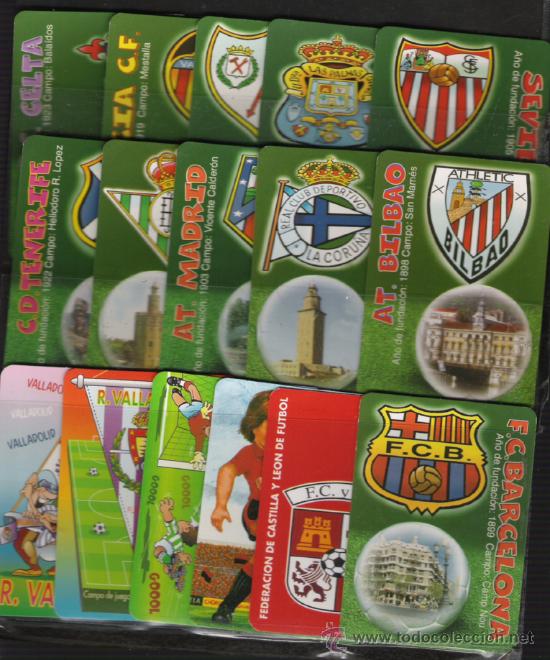 Sammelleidenschaft Sport: SERIE DE CALENDARIOS DE EQUIPOS DE FUTBOL