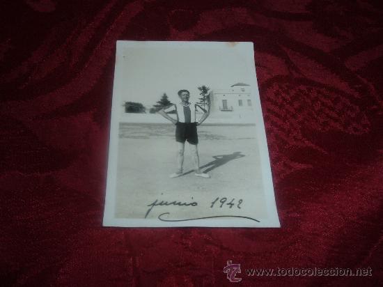 Colecionismo desportivo: fotografia jugador junio 1942