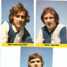 Coleccionismo deportivo: 3 POSTALES JUGADORES DEL GRASSHOPPER -CLUB - 1971- SUIZA- SIN ESCRIBIR- VELL I BELL