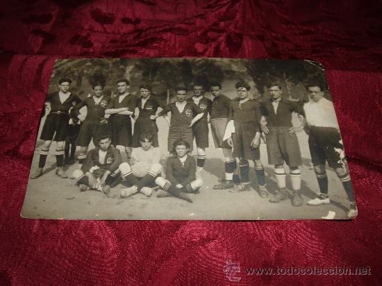 Colecionismo desportivo: postal fotografica equipo de futbol