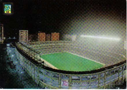 Sports collectibles: POSTAL DEL ESTADIO SANTIAGO BERNABEU, VISTA NOCTURNA