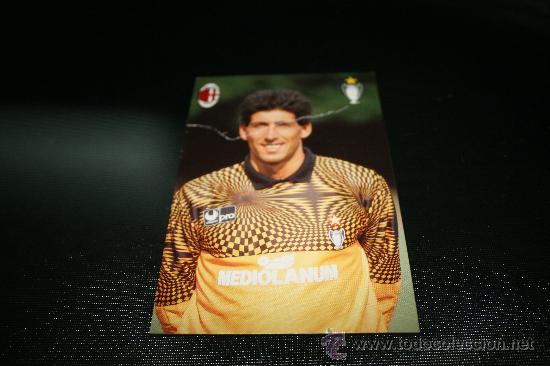 Collectionnisme sportif: POSTAL F&Uacute;TBOL MILAN PORTERO PAZZAGLI ANDREA