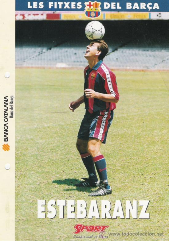 Coleccionismo deportivo: FICHA  DEL F.C. BARCELONA ESTEBARANZ - Foto 1