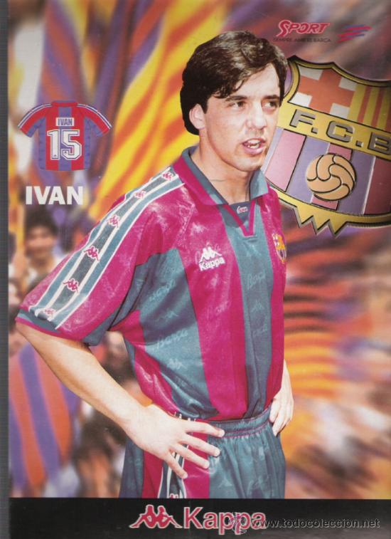 Coleccionismo deportivo: POSTAL DEL BARCELONA DE CARTON  IVAN - Foto 1