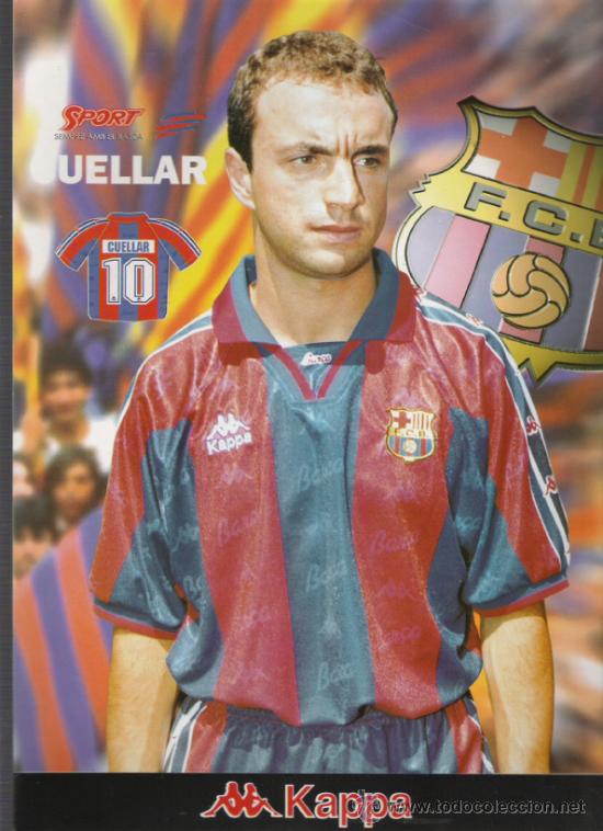 Coleccionismo deportivo: POSTAL DEL BARCELONA DE CARTON  CUELLAR - Foto 1