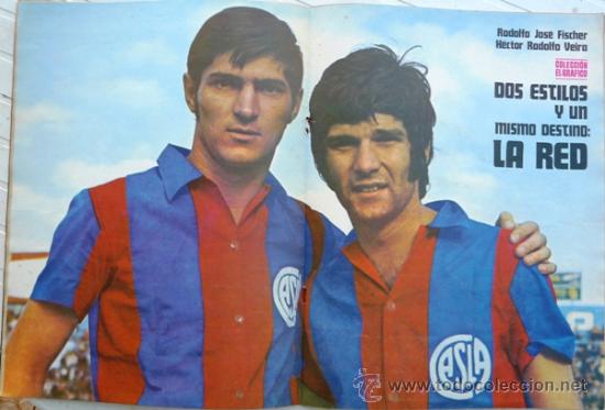 Collectionnisme sportif: COLECCION EL GRAFICO - RODOLFO &acute;LOBO&acute; FISCHER & HECTOR RODOLFO VEIRA - POSTER 29 X 45 CM - JOYA