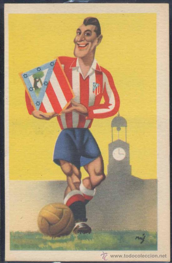 Coleccionismo deportivo: CARICATURA DEL ATL&Eacute;TICO DE MADRID - Foto 1