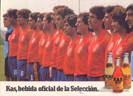 Sammelleidenschaft Sport: POSTAL CON LA SELECCI&Oacute;N ESPA&Ntilde;OLA DE F&Uacute;TBOL EN EL CAMPEONATO MUNDIAL DE 1982 EN ESPA&Ntilde;A
