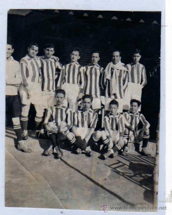 Collectionnisme sportif: Fotografia de equipo de futbol. Atl&eacute;tico?