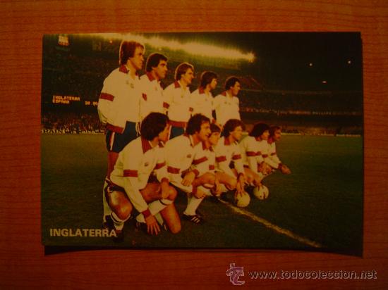 Collectionnisme sportif: POSTAL  SELECCION NACIONAL DE INGLATERRA  N&ordm; 13 SIN CIRCULAR