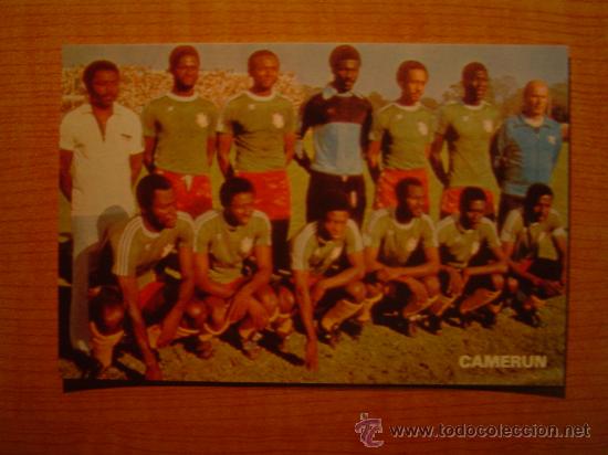 Collectionnisme sportif: POSTAL  SELECCION NACIONAL DE CAMERUN  N&ordm; 4 SIN CIRCULAR