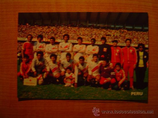 Collectionnisme sportif: POSTAL  SELECCION NACIONAL DE PERU  N&ordm; 3 SIN CIRCULAR