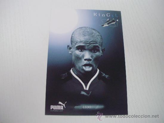 Sports collectibles: TARJETA DE SAMUEL ETOO - PUBLICIDAD DE BOTAS DE FUTBOL