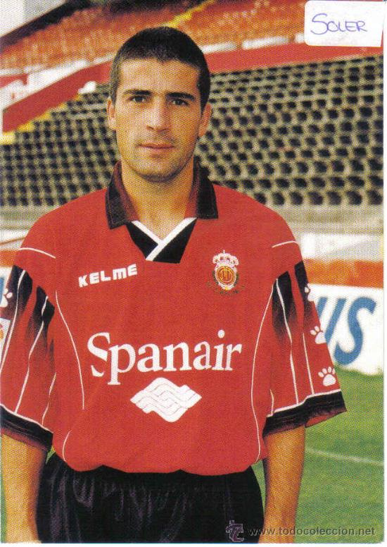 Coleccionismo deportivo: Postal de Soler con el Mallorca - goly - Foto 1