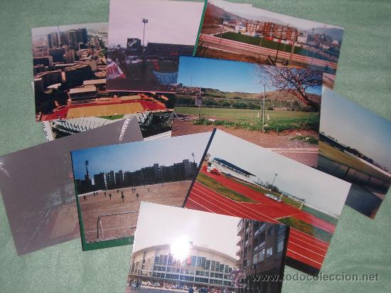 Coleccionismo deportivo: Lote 10 fotograf&iacute;as de estadios (diferentes paises y categor&iacute;as)