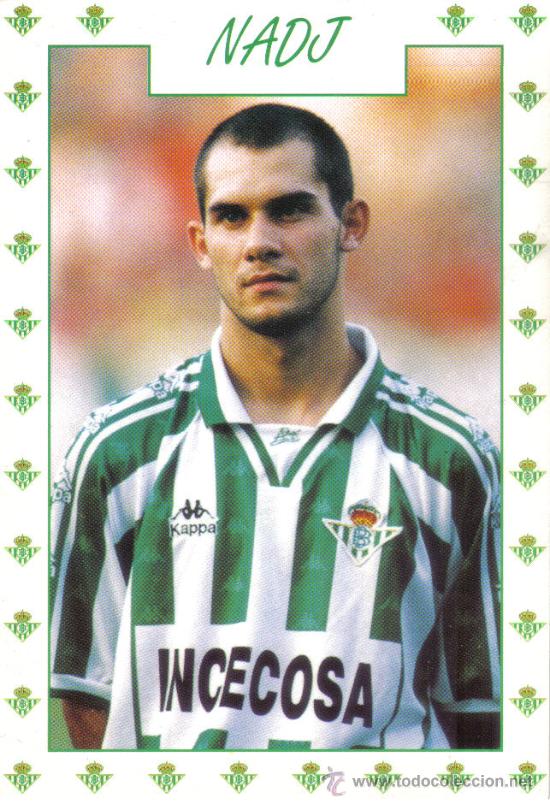 Coleccionismo deportivo: Postal de Nadj con el Betis - goly - Foto 1