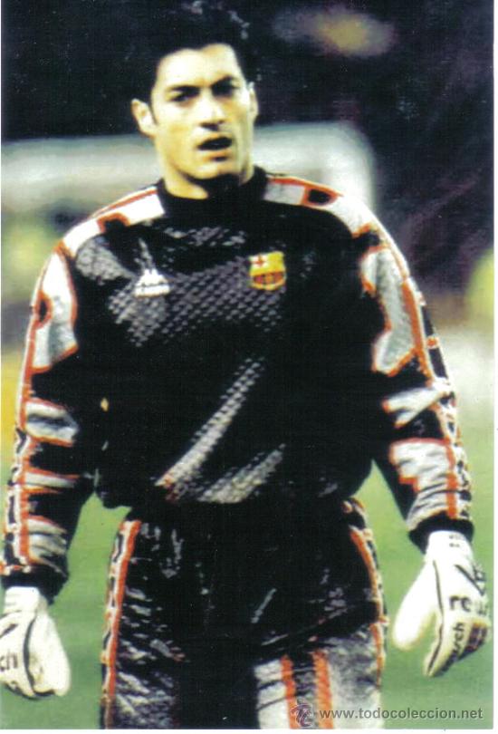 Coleccionismo deportivo: Foto de Vitor Baia con el Barcelona - goly - Foto 1