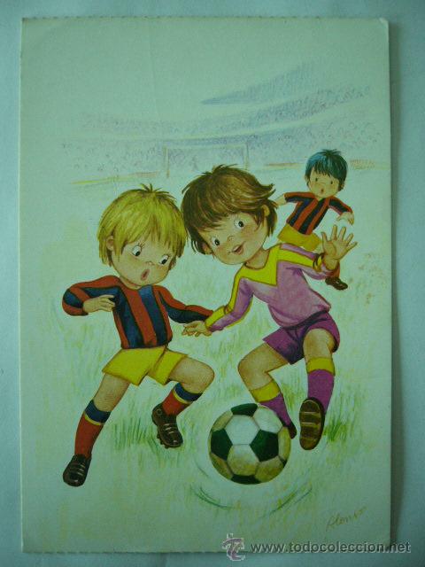 Coleccionismo deportivo: POSTAL FUTBOL.  FUTBOLEROS.  N&ordm; 7.  CIRCULADA.