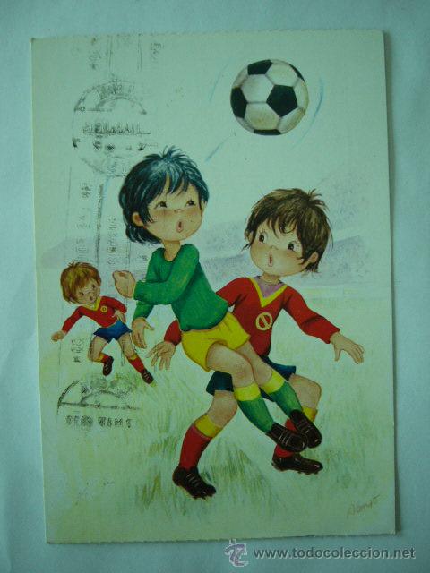Coleccionismo deportivo: POSTAL FUTBOL.  FUTBOLEROS.  N&ordm; 5.  CIRCULADA.