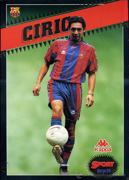 Coleccionismo deportivo: POSTAL GIGANTE BAR&Ccedil;A 97-98 : CIRIC