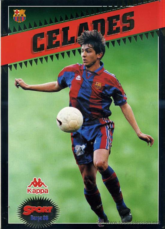 Coleccionismo deportivo: POSTAL GIGANTE BAR&Ccedil;A 97-98 : CELADES - Foto 1