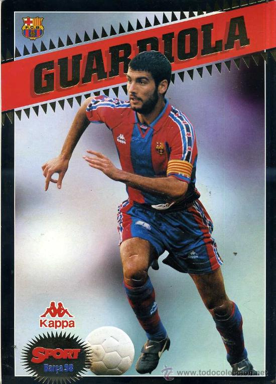 Coleccionismo deportivo: POSTAL GIGANTE BAR&Ccedil;A 97-98 : GUARDIOLA - Foto 1