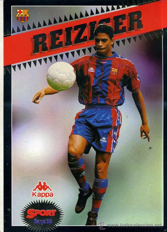Coleccionismo deportivo: POSTAL GIGANTE BAR&Ccedil;A 97-98 : REIZIGER