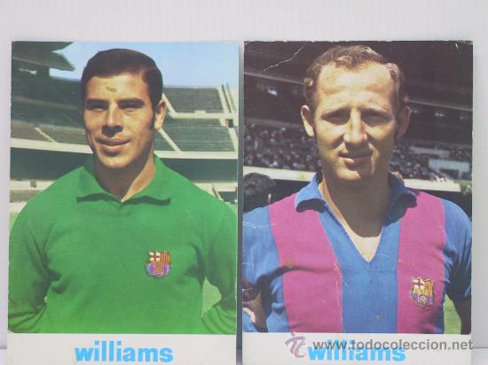 Coleccionismo deportivo: POSTALES BAR&Ccedil;A 1973 - MIGUEL REINA SANTOS Y FRANCISCO FERNANDEZ RODRIGUEZ &rdquo; GALLEGO &rdquo;