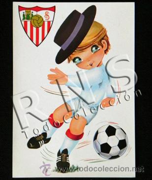 Sammelleidenschaft Sport: POSTAL DIBUJO DE NI&Ntilde;O DEL SEVILLA FC - NO CIRCULADA - F&Uacute;TBOL - OTRAS POSTALES EN VENTA - DEPORTE