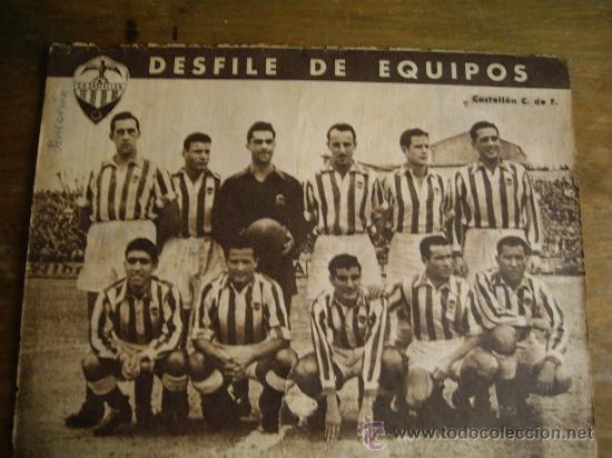 Sports collectibles: POSTER LAMINA DE FUTBOL DE 36X28 CASTELLON  C. DE F  A&Ntilde;OS 30-40