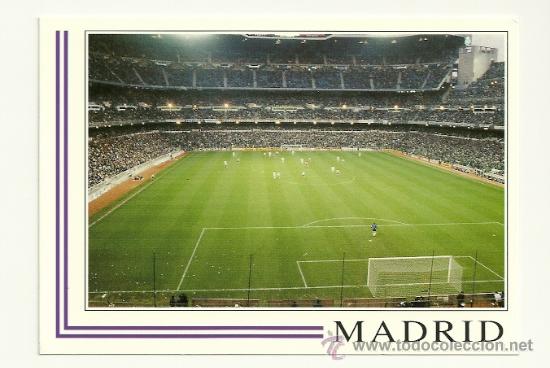 Coleccionismo deportivo: POSTAL SANTIAGO BERNABEU INTERIOR (REAL MADRID) A&Ntilde;O 1996 - Foto 1
