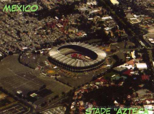 Sports collectibles: CAMPO DE F&Uacute;TBOL - CLUB AMERICA M&Eacute;XICO - ESTADIO AZT&Eacute;CA - NUEVA SIN CIRCULAR