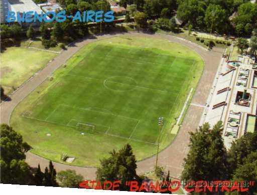 Sports collectibles: CAMPO DE F&Uacute;TBOL BUENOS-AIRES ARGENTINA ESTADIO BANCO CENTRAL NUEVA SIN CIRCULAR