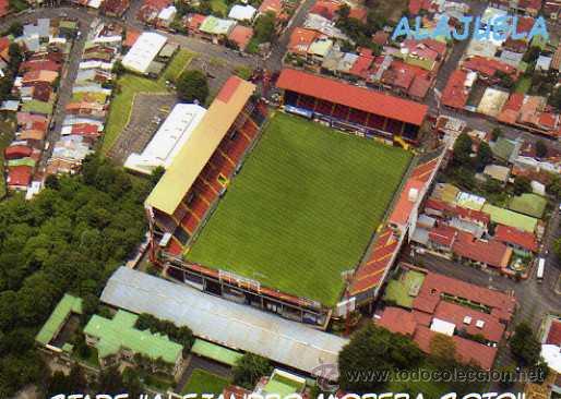 Colecionismo desportivo: CAMPO DE F&Uacute;TBOL - ALAJUELA COSTA RICA - ESTADIO ALEJANDRO MORERA SOTO - NUEVA SIN CIRCULAR