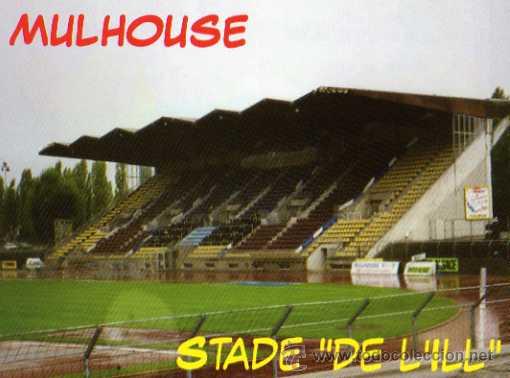 Colecionismo desportivo: CAMPO DE F&Uacute;TBOL - FC MULHOUSE FRANCIA -  ESTADIO DE L'ILL - NUEVA SIN CIRCULAR