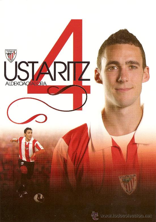 Collectionnisme sportif: POSTAL OFICIAL ATHLETIC CLUB &rdquo;USTARITZ&rdquo;. TEMPORADA 2007-08. NUEVA