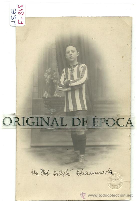 Collectionnisme sportif: (F-315)POSTAL FOTOGRAFICA JUGADOR DE FOOT-BALL PRINCIPIOS DE SIGLO