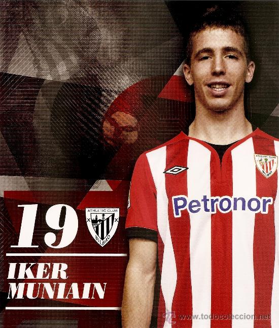 Sports collectibles: POSTAL OFICIAL ATHLETIC CLUB. &rdquo;IKER MUNIAIN&rdquo;. TEMPORADA 2011-12. NUEVA.