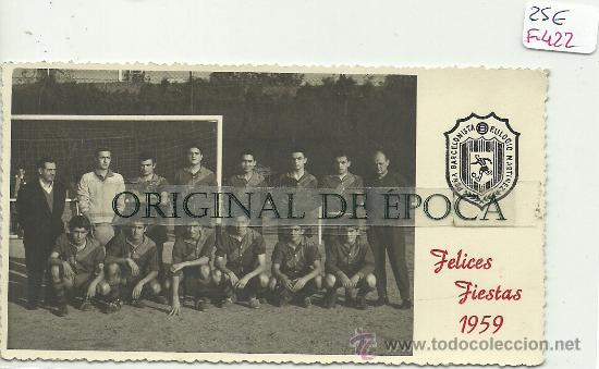 Sports collectibles: (F-422)FOTOGRAFIA EQUIPO DE FUTBOL PE&Ntilde;A BARCELONISTA EULOGIO MARTINEZ 1959