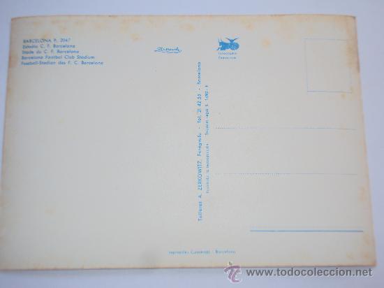 Coleccionismo deportivo: CF Barcelona . Estadio . A. Zerkowitz. - Foto 2